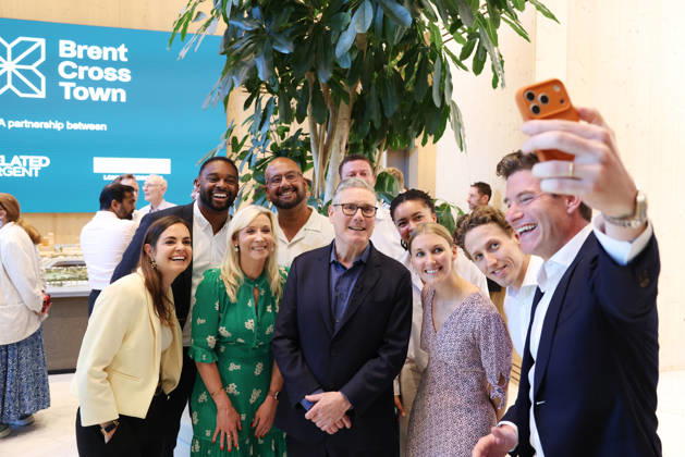United Kingdom, Keir Starmer visits Brent Cross Town in London