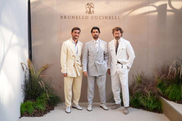 Milan Fashion Week, guests at the Brunello Cuccinelli fashion show