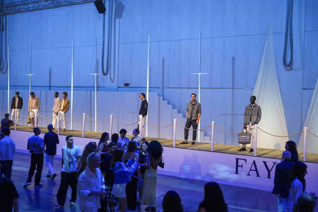 Milan Fashion Week, guests at the Fay fashion show