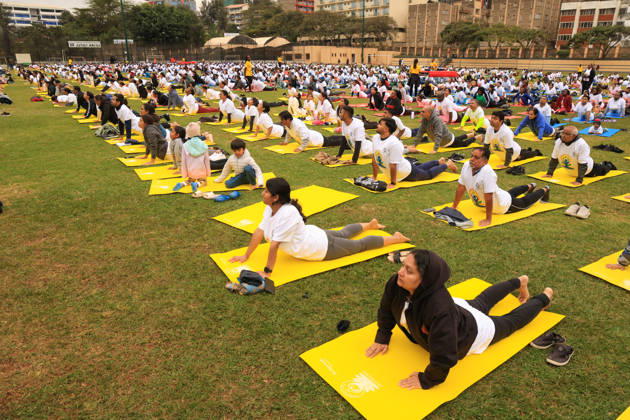 International Yoga Day, mass event in Nairobi