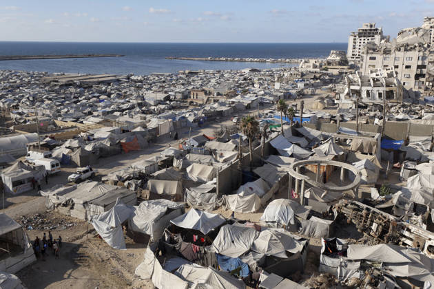 Nahostkonflikt, Palästinenser-Zeltlager in Gaza-Stadt