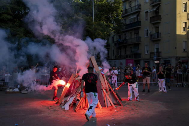 Spanien, Sant Joan Festival in Barcelona