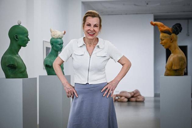 Arts, Kunst, Künstlerin Margarete Adler Fotoshooting in Berlin