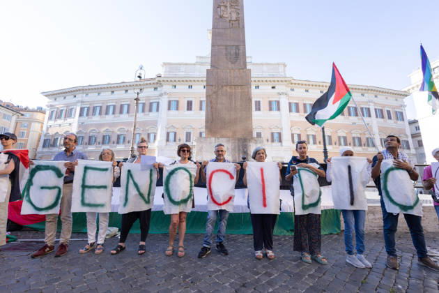 Middle East conflict, Rome, protest marking the 1,000th day since 7 October