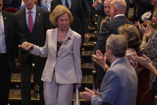 Royals, Königin Sofia von Spanien besucht Konferenz zur Amerikanischen Revolution in Madrid