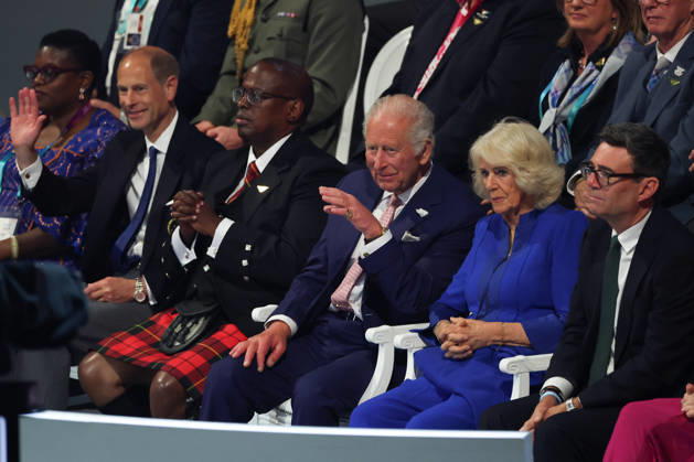 British Royals, King Charles and Queen Camilla at the opening of the Commonwealth Games in Glasgow