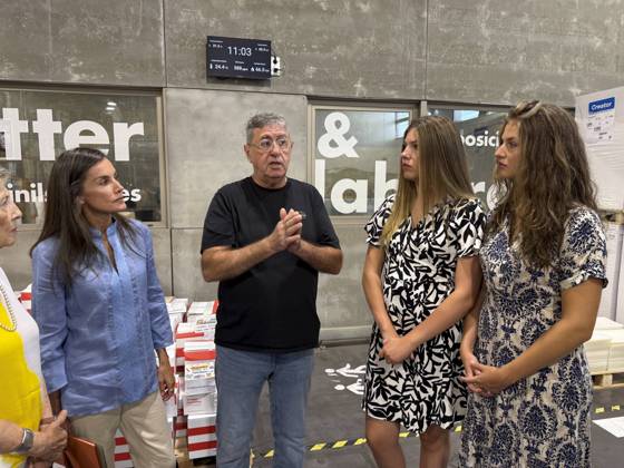 Members of the Spanish Royal Family – Queen Letizia, Princess Leonor and Princess Sofia – visit the Esment Foundation in Mallorca