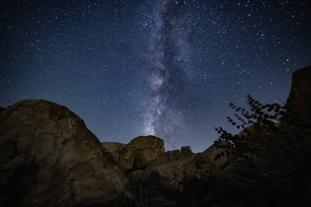 Israel, Perseids over the Negev Desert