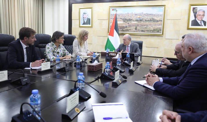 Westjordanland, Mohammad Mustafa trifft deutsche Parlamentsdelegation in Ramallah