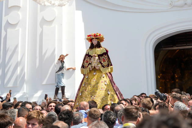 Spain, Andalusia, the farewell to the Virgen del Rocío in El Rocío