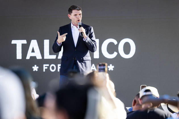 USA, Texas, James Talarico Wahlkampftour in Austin