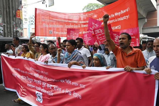 Bangladesch, Textilarbeiter-Initiative protestiert für Umsetzung des Arbeitsgesetzes 2026 in Dhaka