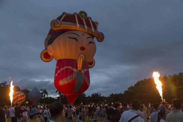 Taiwan, Heißluftballon-Karneval in Shigang