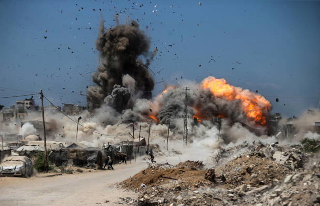 Nahostkonflikt, Gaza, Israelischer Luftangriff in Zuvayda