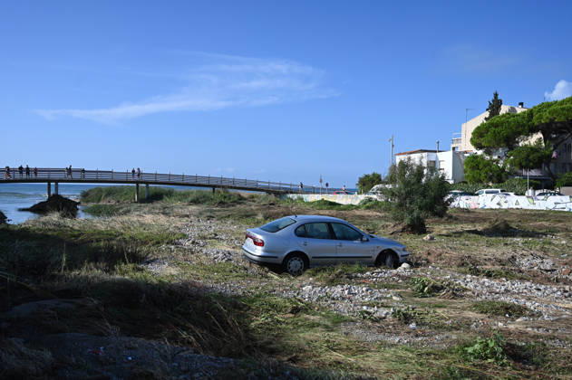 Spanien, Unwetter in Tarragona, Katalonien