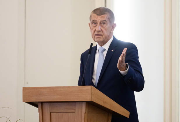 Czech Republic: Andrej Babiš at a meeting with diplomats in Prague