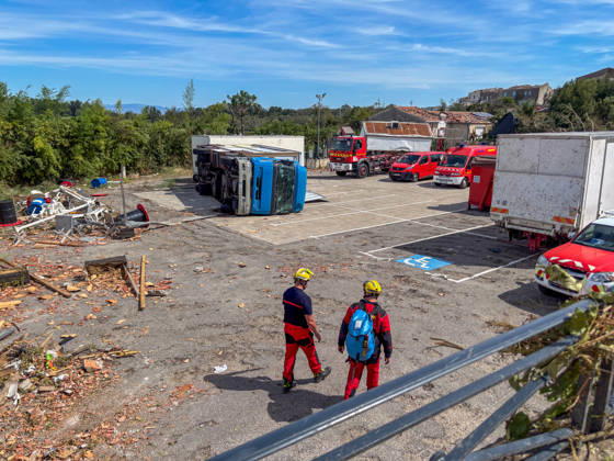 France: Damage caused by a tornado in the commune of Pomas in the Aude department