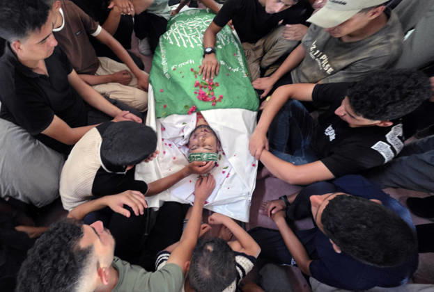 Nahostkonflikt, Gaza, Trauerfeier in Khan Yunis