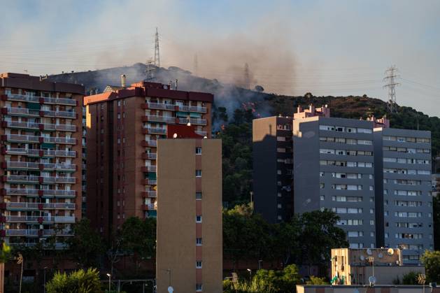 Spain, wildfires in Barcelona