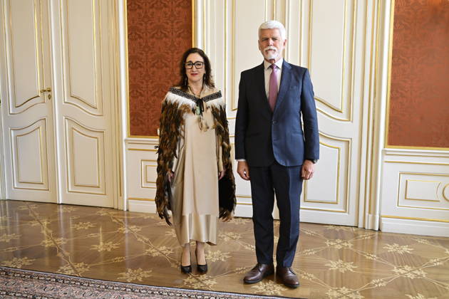 Tschechien, Petr Pavel trifft Charlotte Coombs in Prag