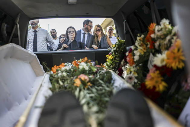 Westjordanland, Beerdigung von Künstler Sliman Mansour in Birzeit
