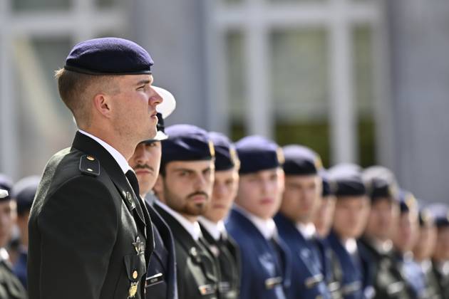 Royals, Belgien, Prinz Gabriel bei Abschlusszeremonie an der Königlichen Militärakademie RMA in Brüssel