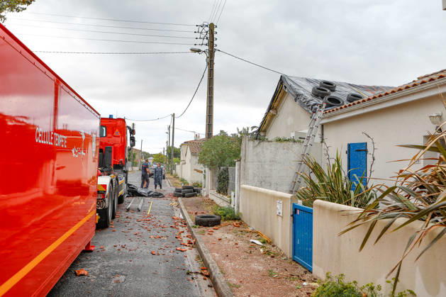 Frankreich, Sturmschäden in Fouras