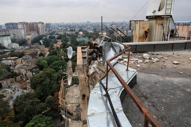 Ukraine-Krieg, Schäden durch russischen Angriff auf Odessa