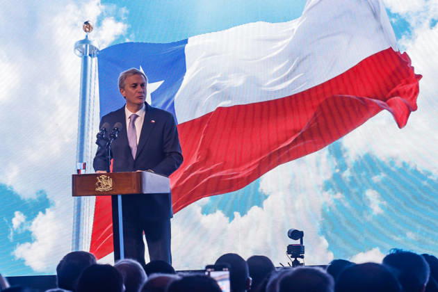 Chile, Jose Antonio Kast Rede in Santiago de Chile