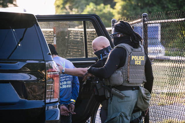 US, ICE and Fort Myers police on duty