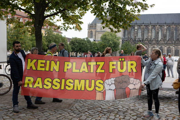 Sachsen-Anhalt, Migra-Streik in Magdeburg