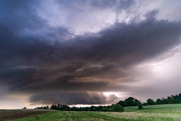 Baden-Württemberg, thunderstorms in the Rems-Murr district