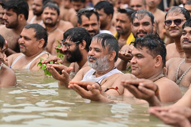 India, Shravani Upakarma Festival in Prayagraj