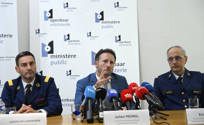 Belgien, Pressekonferenz zu Serie von Gewalttaten in Brüssel
