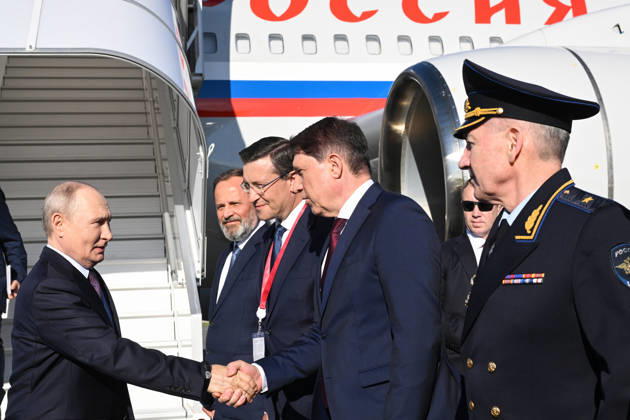 Russland, Wladimir Putin besucht Ausstellung von Technologieunternehmen in Nischni Nowgorod