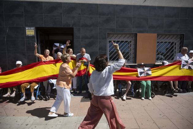 Spanien, Demonstration wegen mangelnder Sicherheit in Ceuta