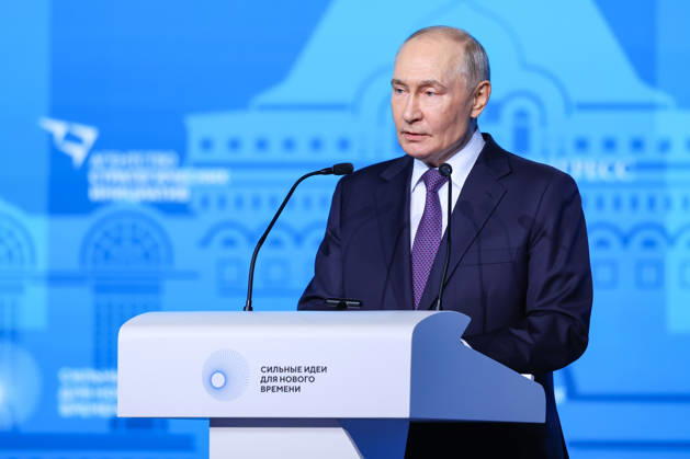 Russland, Wladimir Putin spricht auf Kongress in Nischni Nowgorod