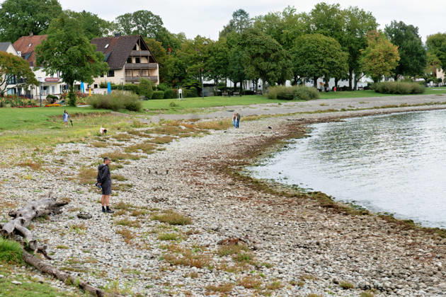 Baden-Württemberg, Bodensee hat niedrigen Wasserstand