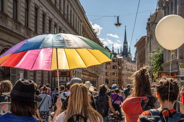 Sachsen-Anhalt, Anti-AfD-Demonstration in Halle an der Saale
