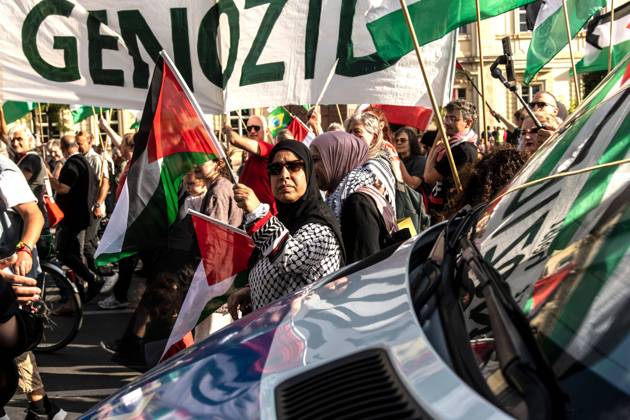 Berlin, pro-palästinensische Demonstration