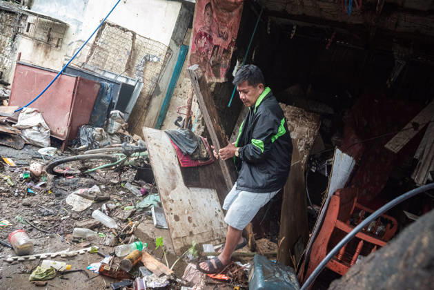Philippinen, Schäden nach Monsun in Quezon City