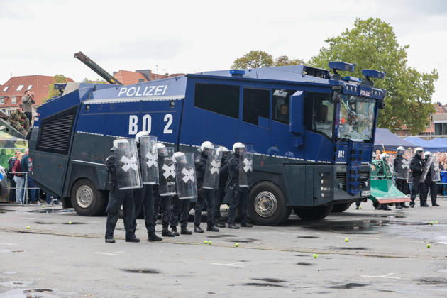 NRW, police drill at North Rhine-Westphalia Day in Münster