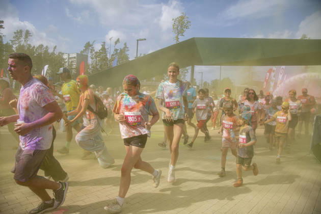 Lettland, Color Run in Jurmala