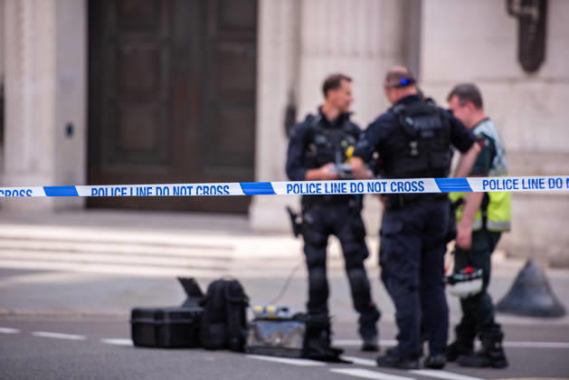 United Kingdom, police operation in Covent Garden, London