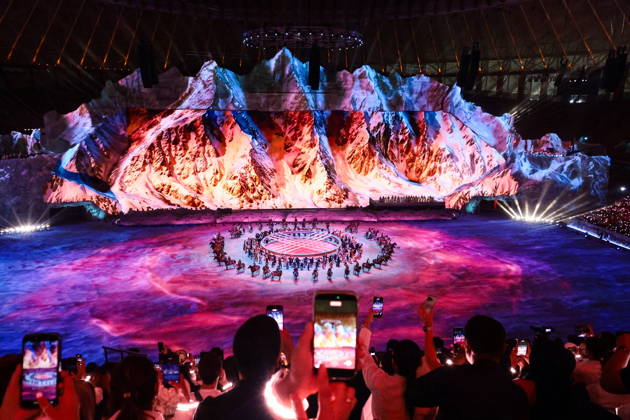 Kyrgyzstan, World Nomad Games in Bishkek, opening ceremony