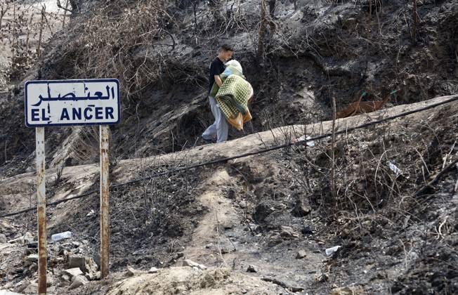 Algerien, Waldbrand in den Bergen von Jijel unter Kontrolle