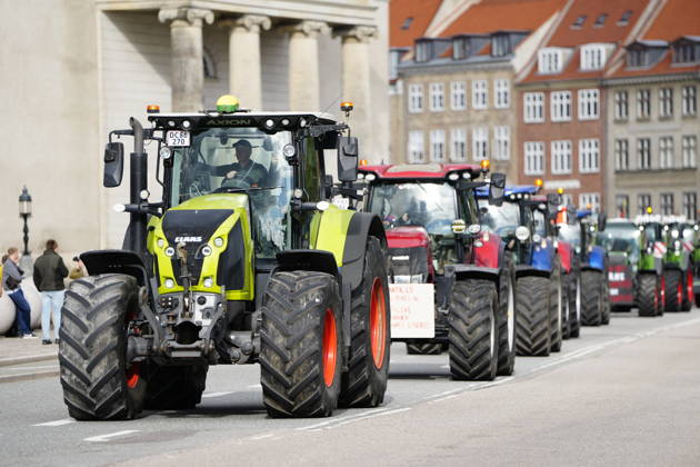 Dänemark, Protest von Landwirten in Kopenhagen