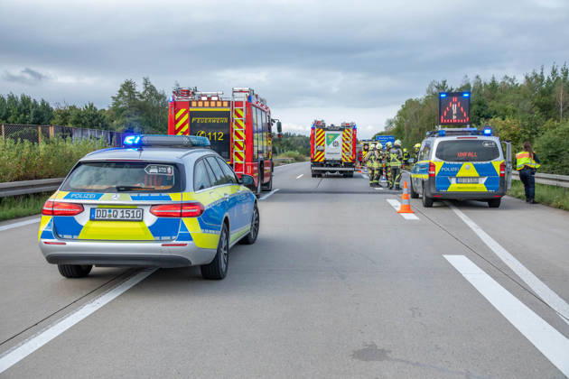 Sachsen, Unfälle auf der A72 bei Stollberg
