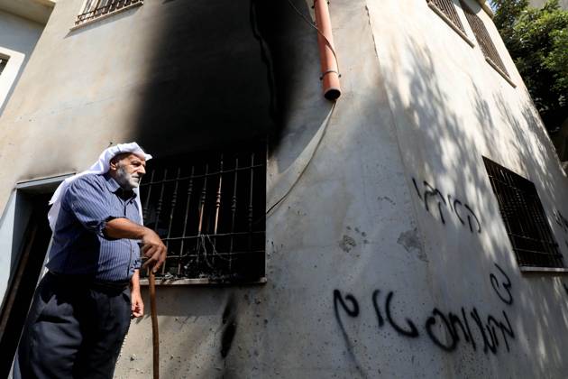Middle East conflict, West Bank, vandalism at a mosque in Nablus
