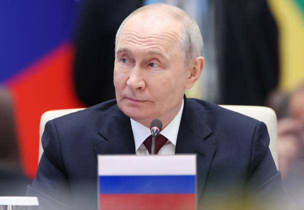 Kyrgyzstan, 2026 SCO Summit, Vladimir Putin at an SCO meeting in Bishkek